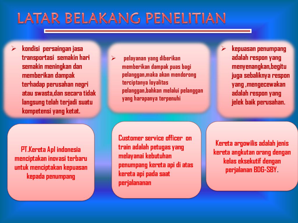 HUBUNGAN KUALITAS PELAYANAN CUSTOMER SERVICE ON TRAIN OFFICER TERHADAP